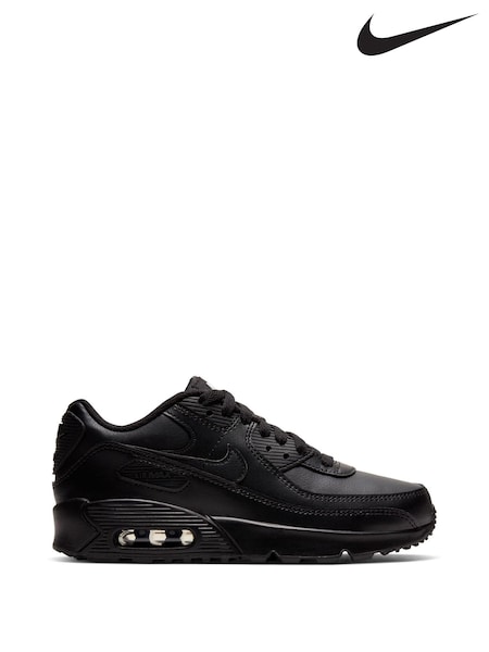 Negru - Pantofi de antrenament pentru tineret Nike Air Max 90 (675562) | 417 LEI