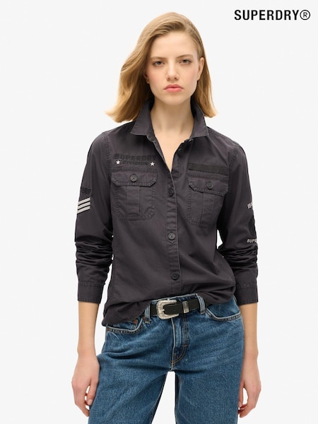 Superdry Blackboard Military 100% Cotton Shirt (675612) | €83