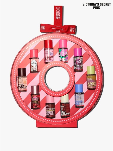 Assorted - Victoria's Secret Pink 10 Piece Mini Mist Wreath Gift Set