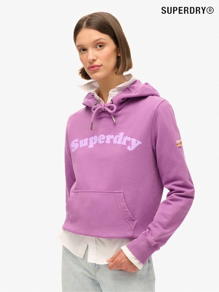 Dewberry - Superdry Cooper Tonal Logo 100% Cotton Hoodie (675883) | 80 €