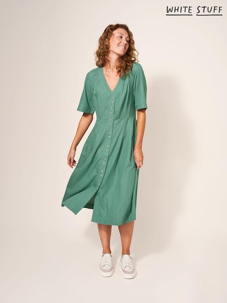 White Stuff Green Izzie Dress (676084) | €43