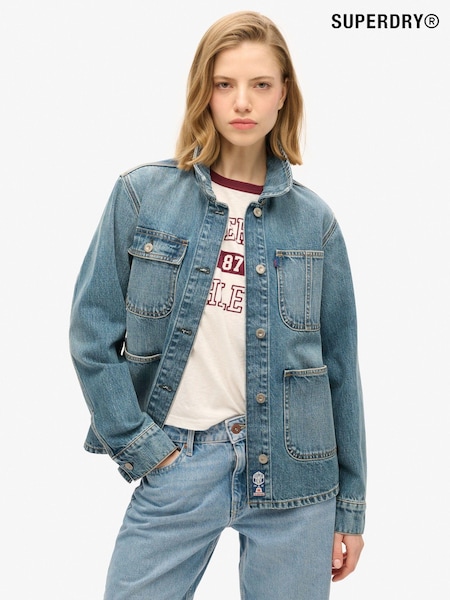 Superdry Emb Denim Chore 100% Cotton Jacket (676694) | €137