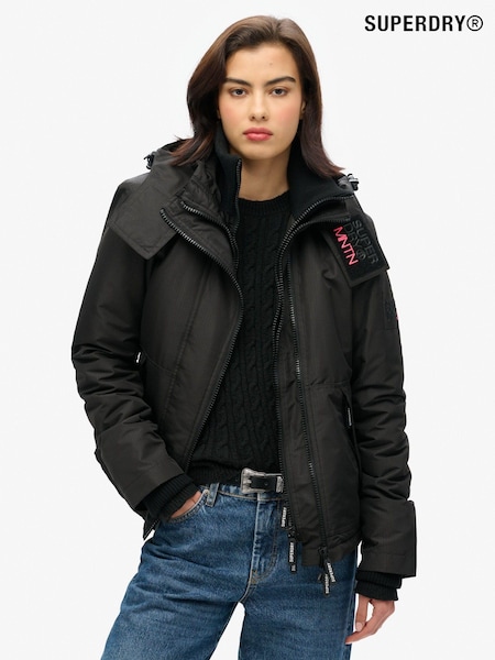 Superdry Black Hooded Mountain Windbreaker Jacket (676841) | €45