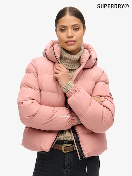 Superdry Ash Rose Hooded Sports Puffer Jacket (676887) | €102