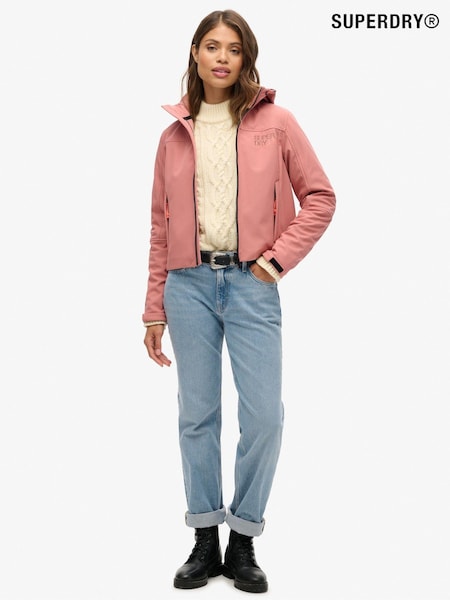 Superdry Withered Rose Hooded Soft Shell Trekker Jacket (677035) | €129