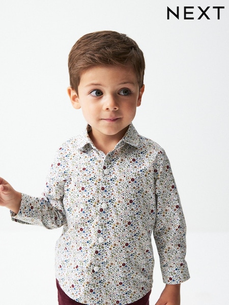 Pink Smart Floral Print Shirt (3mths-7yrs) (677224) | €8 - €9
