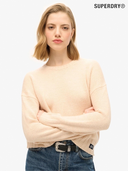 Shadow Pale Roz - Pulover esențial Superdry Tricou la baza gâtului (677482) | 234 LEI