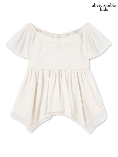 Cream - Abercrombie & Fitch Babydoll Top