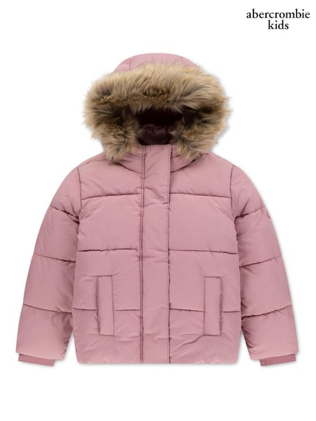 Purple - Abercrombie & Fitch Ultra Puffer Coat