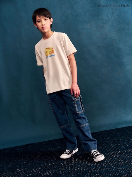 Cream - Abercrombie & Fitch Grilled Cheese T-shirt