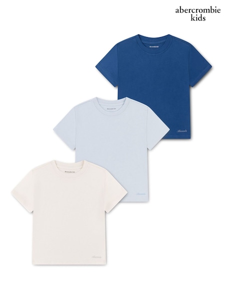 Asul - Abercrombie & Fitch Classic T-shirts 3 Pack