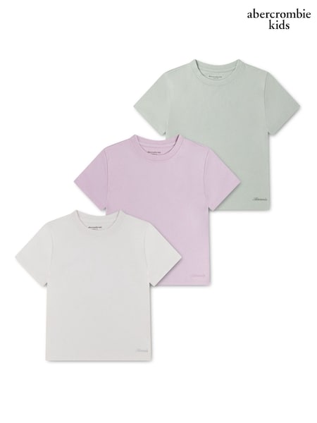 Rosa - Abercrombie & Fitch Classic T-shirts 3 Pack