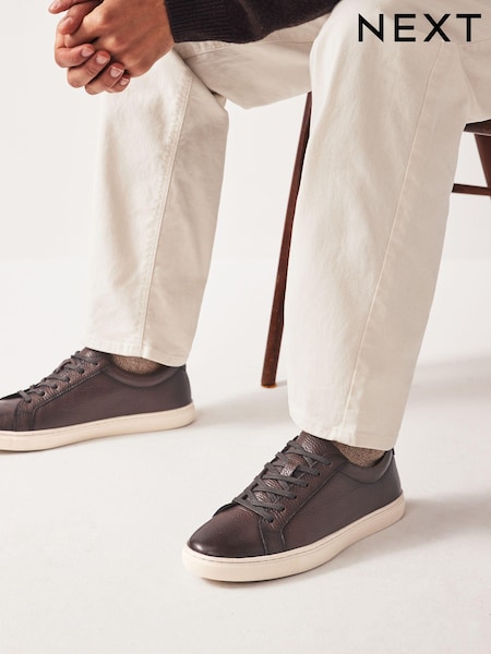 Brown Leather Trainers (678118) | €26