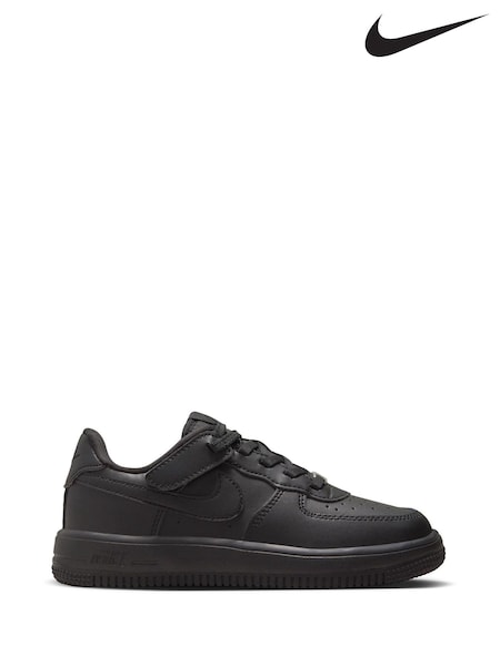 Nike Black Junior Air Force 1 Low Easy On Trainers (678297) | €75