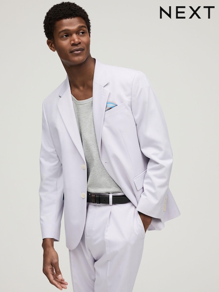 Lilac Purple Relaxed Fit Motionflex Stretch Suit Jacket (678347) | €36