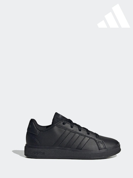 adidas Black Grand Court Lace-Up Trainers (678460) | R$ 295
