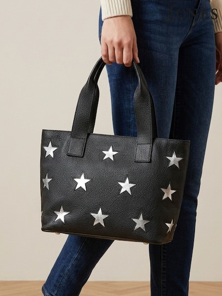 Black - Jones Bootmaker Dayna Mini Leather Handbag