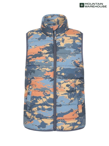Blå - Mountain Warehouse Rocko Water-resistant Printed Padded Gilet