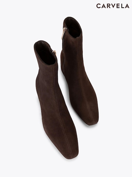 Brown - Carvela Padova Suede Ankle Boots