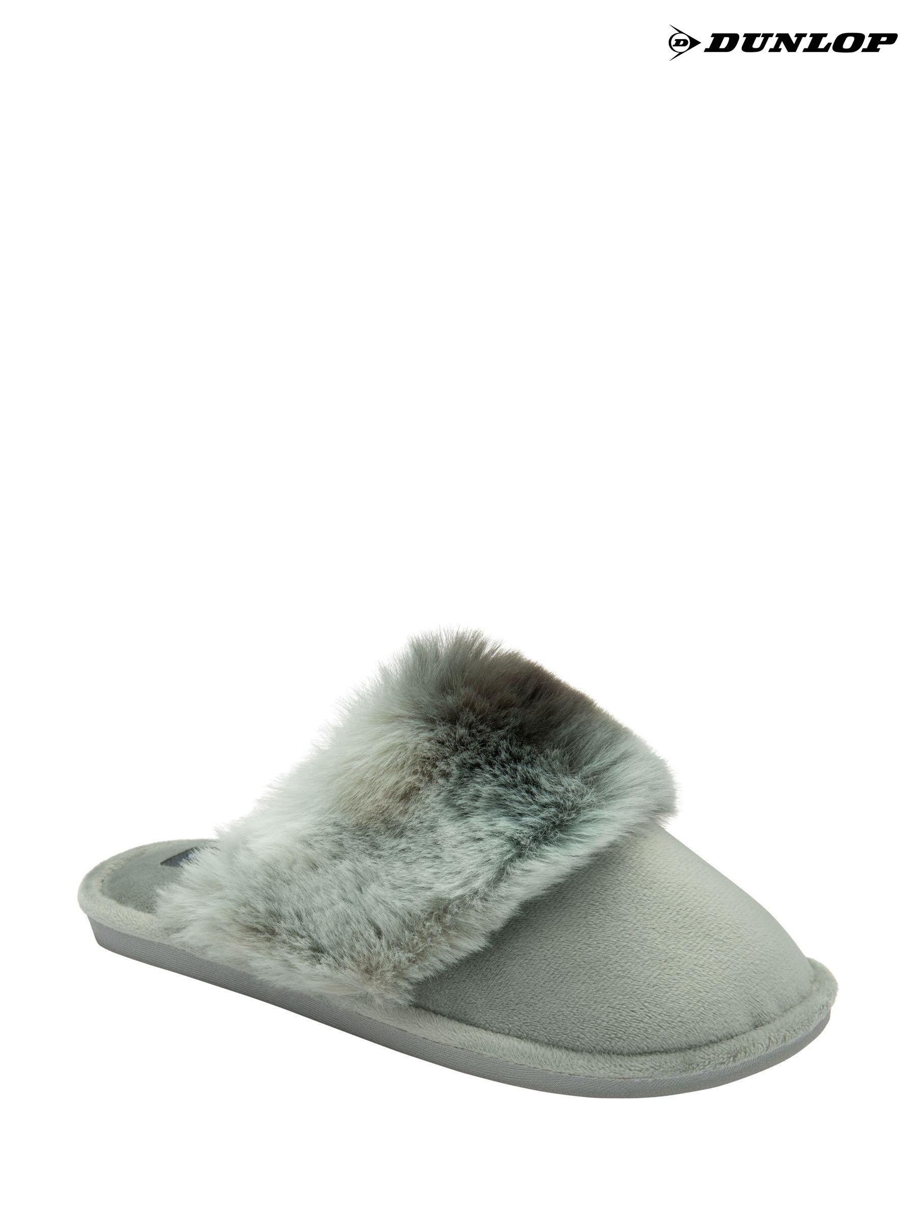 Women s Slippers Grey Mules Plain Christmas Next Luxembourg