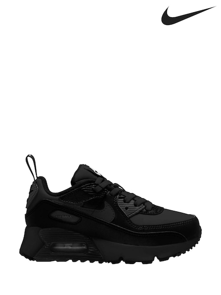 Nike Black Junior Air Max 90 Easy On Trainers (678859) | €42