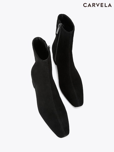 Black - Carvela Padova Suede Ankle Boots