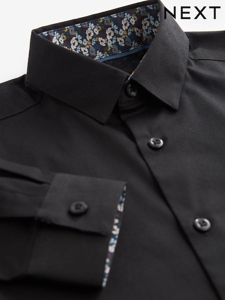 Svart - Langermet Smart Trimmed Skjorter (3-16år) (679035) | kr217 - kr301