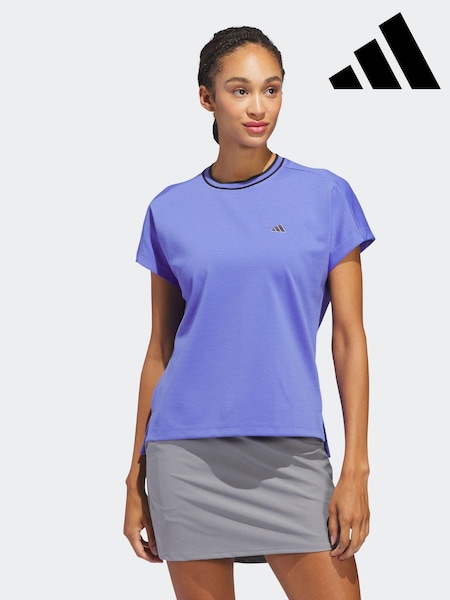 Bleumarin - Adidas Golf Roz Goto Guler rotund Tricou (679313) | 188 LEI