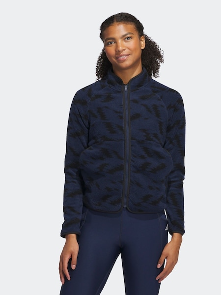 adidas Golf Navy Ultimate365 Printed Fleece Jacket (679382) | AED408
