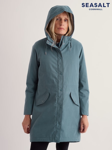 Green - Seasalt Cornwall Plant Hunter 2 Raincoat