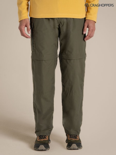 Green - Regular Craghoppers Kiwi Convertible Trousers