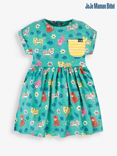 JoJo Maman Bébé Safari Print Drop Shoulder Dress (681150) | 164 LEI