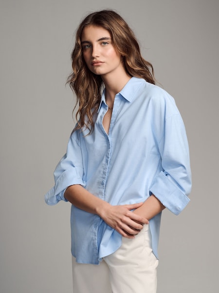 The Set Blue/Nude Stripe 2 Pack Relaxed Oxford Shirts (681541) | €22