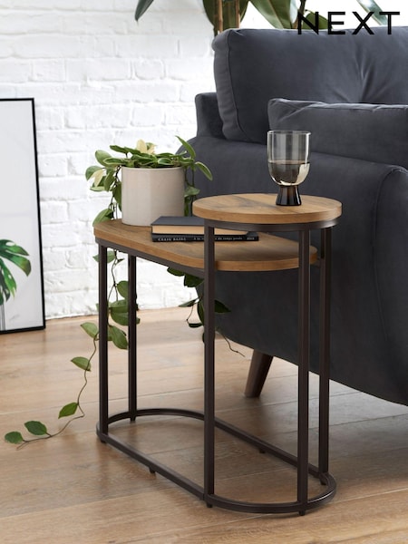 Dark Bronx Oak Effect Side Table (681641) | €215