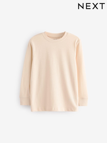 Ecru White Long Sleeve Cosy T-Shirt (3-16yrs) (681710) | €7 - €11