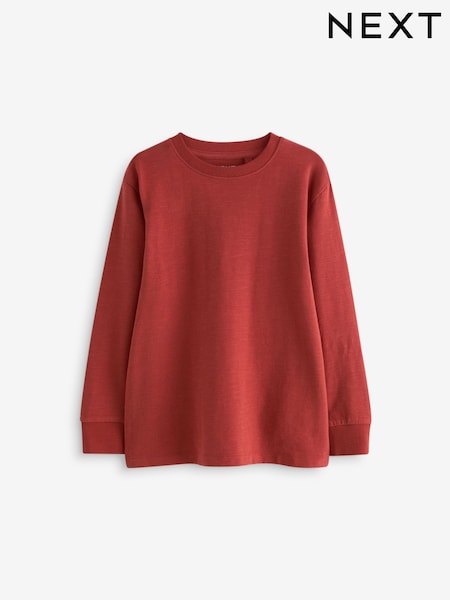 Rust Brown Long Sleeve Cosy T-Shirt (3-16yrs) (681721) | 17 QAR - 28 QAR