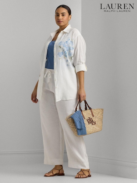 Lauren Ralph Lauren Curve Linen Drawstring Trousers (682700) | €83