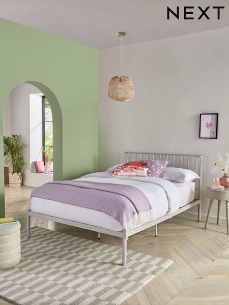 Natural Irvine Metal Without Footend Bed Frame (682915) | €205 - €355