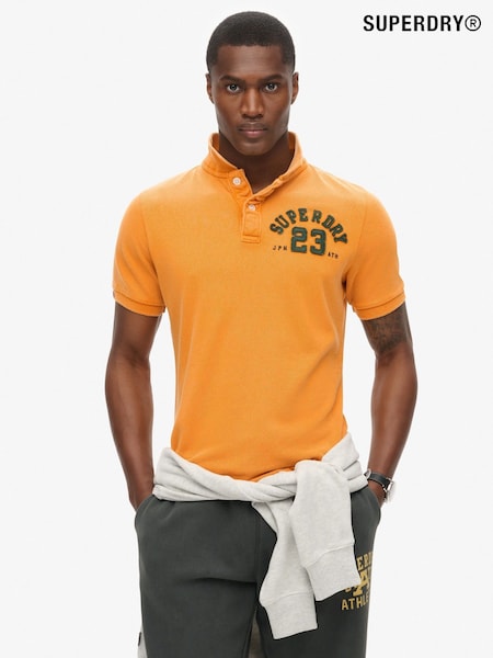Superdry Track Gold 100% Cotton Vintage Athletic Polo Shirt (683505) | €68