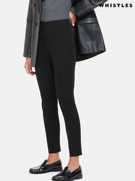 Whistles Black Super Stretch Trousers (683507) | ₪498