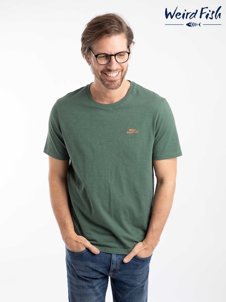 Green - Regular Weird Fish Fished Branded T-shirt