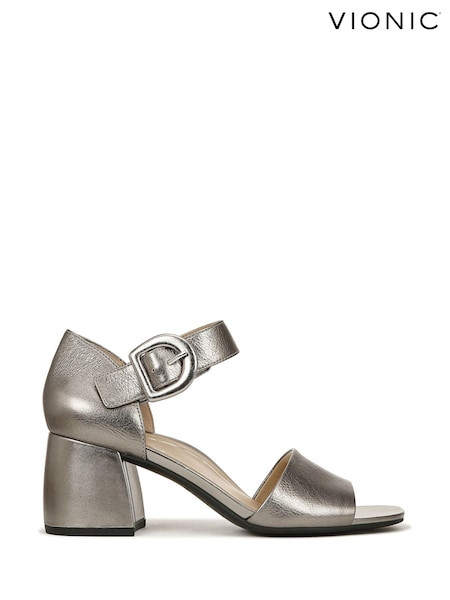 Серый - Vionic Chardonnay Regular Fit Ankle Strap Sandals (685542) | €93