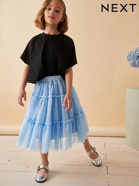 Blue Mesh Skirt (3-16yrs) (685638) | €16 - €22