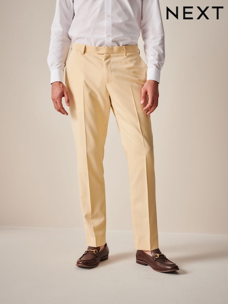 Yellow Slim Fit Motionflex Stretch Suit Trousers (686003) | € 12