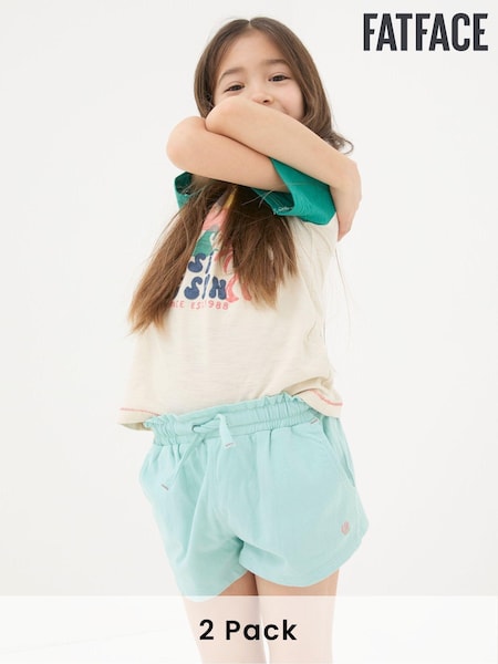 FatFace Blue Jersey Shorts 2 Pack (686119) | €13