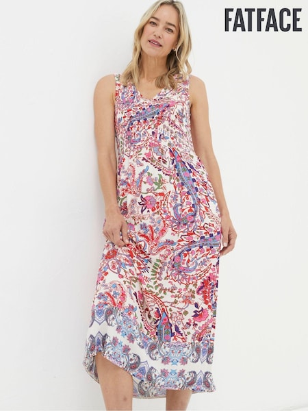 FatFace Multi Bright Paisley Midi Dress (686280) | €41.50