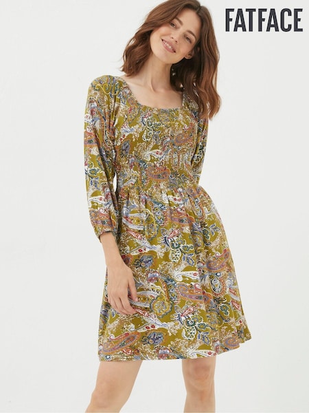 FatFace Green Paisley Jersey Dress (686304) | €30