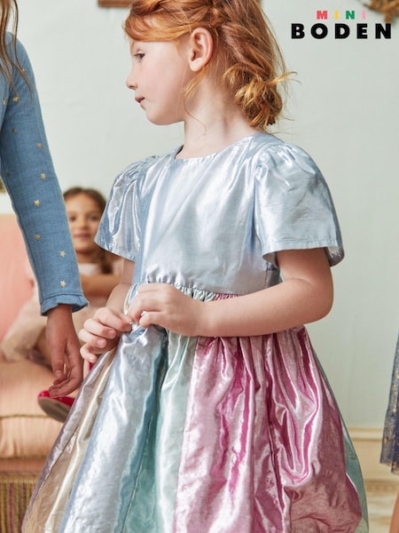 Boden Silver Metallic Party Dress (687231) | €37 - €42
