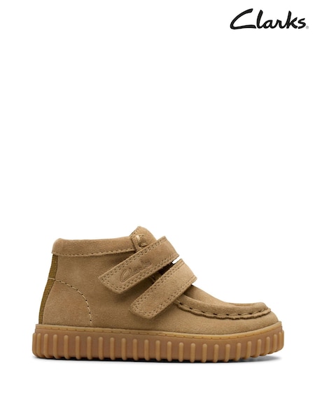 Clarks Natural Dark Sand Suede Tor Hill Boots (687238) | €31