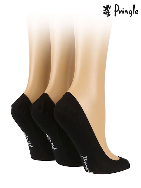 Pringle Black Super Low Cut No Show Socks 3 Pack (687301) | €12.50